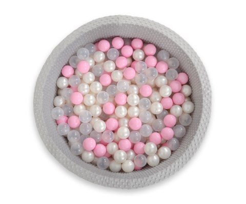 Suchy basen minky H-30 cm z piłkami 300szt. - jasnoszary Suchy basen minky H-30 cm z piłkami 300szt. - jasnoszary