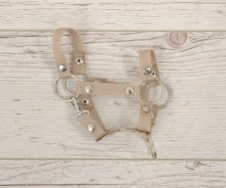 Kantar dla konia Hobby Horse A4 zapinany mały - beżowy