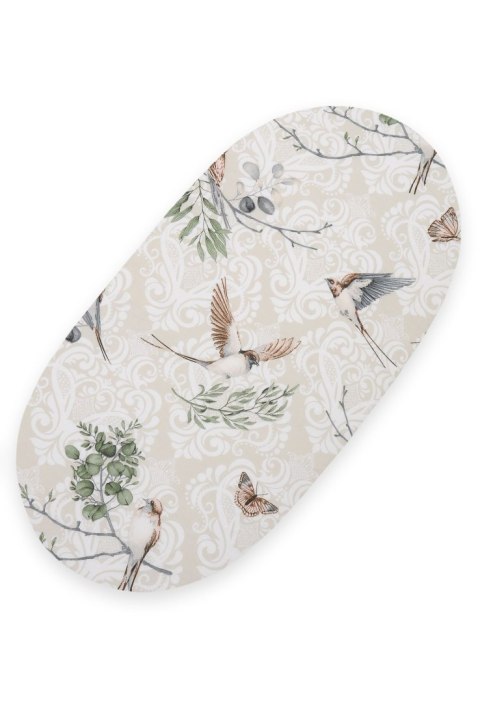 Prześcieradło bawełniane do kosza Mojżesza Boho wózka gondoli 75x35 cm - Brown birds Prześcieradło bawełniane do kosza Mojżesza Boho wózka gondoli 75x35 cm - Brown birds