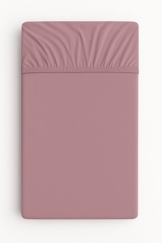 Prześcieradło bawełniane z gumką do łóżeczka 120x60 cm - róż retro