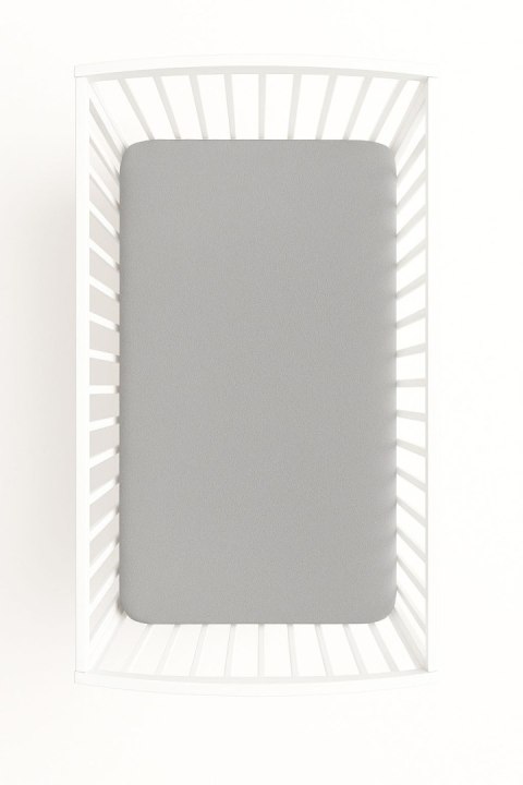 Przescieradło frotte do łóżeczka 120x60cm- szare Przescieradło frotte do łóżeczka 120x60cm- szare