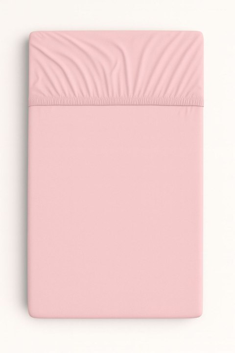 Prześcieradło jersey bawełna z gumką do łóżeczka 120x60cm - brudny róż Prześcieradło jersey bawełna z gumką do łóżeczka 120x60cm - brudny róż