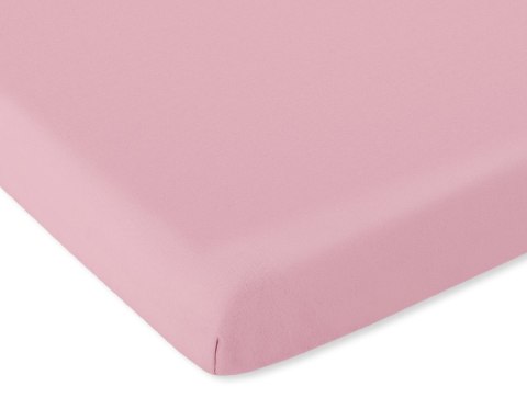Prześcieradło jersey bawełna z gumką do łóżeczka 120x60cm - brudny róż Prześcieradło jersey bawełna z gumką do łóżeczka 120x60cm - brudny róż