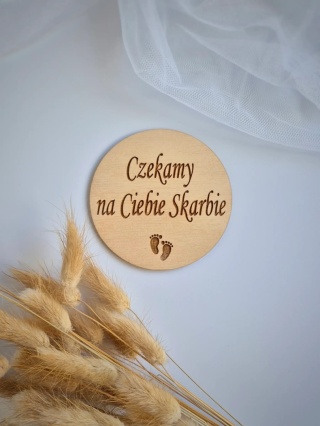 Drewniana tabliczka do zdjęć