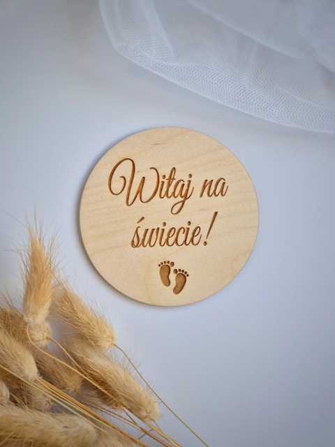 Drewniana tabliczka do zdjęć