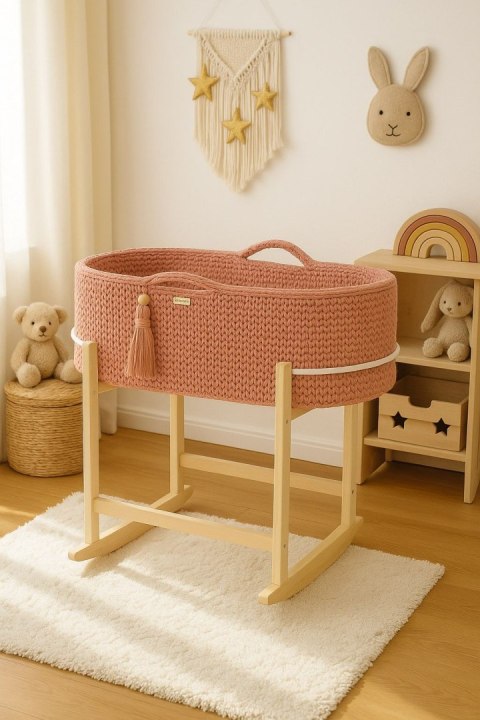 Kosz Mojżesza BOHO Handmade z kołyską - blush Kosz Mojżesza BOHO Handmade z kołyską - blush