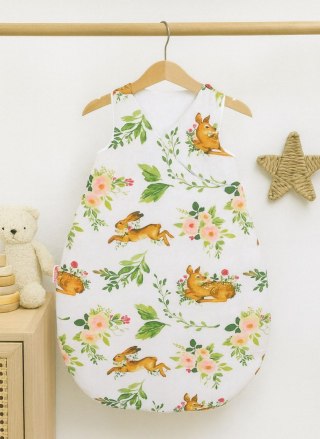 Śpiworek dla dzieci bawełniany M 3-12 mcy TOG 2.5 całoroczny ocieplany - w lesie