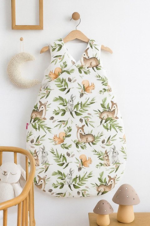 Śpiworek dla dzieci bawełniany M 3-12 mcy TOG 2.5 całoroczny ocieplany - woodland green