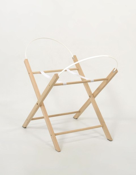 Stojak drewniany do kosza Mojżesza BOHO - naturalny