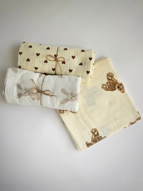 Otulacz muślinowy 100x100 cm