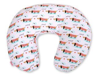 Poduszka rogal do karmienia fasolka + zdejmowana poszewka - jamniki