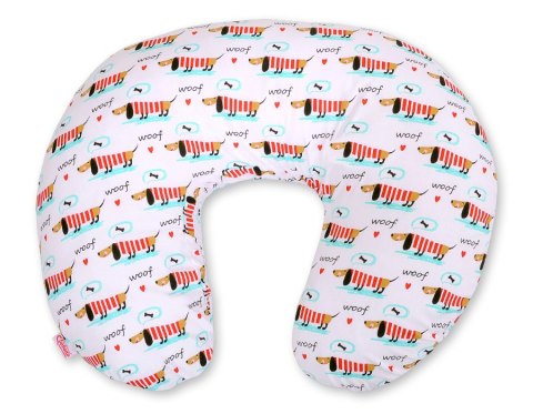 Poduszka rogal do karmienia fasolka + zdejmowana poszewka - jamniki