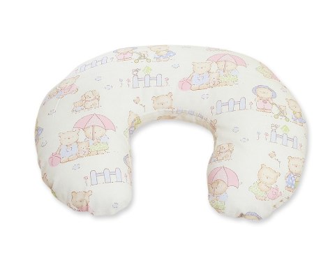 Poduszka rogal do karmienia fasolka + zdejmowana poszewka - misiowa rodzinka