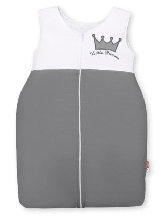 Śpiworek dla dzieci bawełniany M 6-12 mcy TOG 2.5 całoroczny ocieplany Little Princess antracyt