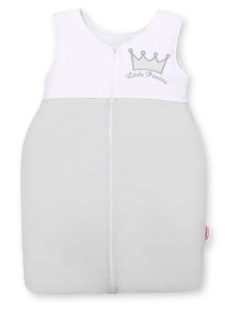 Śpiworek dla dzieci bawełniany M 6-12 mcy TOG 2.5 całoroczny ocieplany Little Princess szary