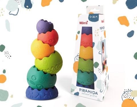 Piramida sensoryczna pastelowa