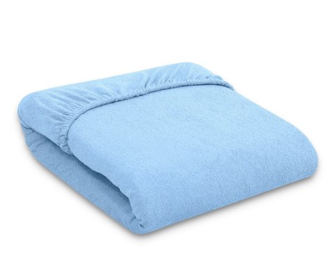 Prześcieradło frotte do łóżeczka 140x70cm- niebieskie Prześcieradło frotte do łóżeczka 140x70cm- niebieskie
