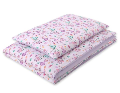 Dwustronna pościel dla dzieci 2-częściowa bawełniana 140x200 Junior - baletnice fioletowe Dwustronna pościel dla dzieci 2-częściowa bawełniana 140x200 Junior - baletnice fioletowe