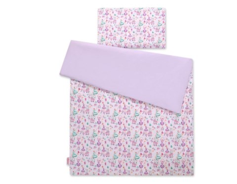 Dwustronna pościel dla dzieci 2-częściowa bawełniana 140x200 Junior - baletnice fioletowe Dwustronna pościel dla dzieci 2-częściowa bawełniana 140x200 Junior - baletnice fioletowe