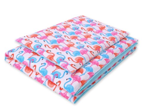 Dwustronna pościel dla dzieci 2-częściowa bawełniana 140x200 Junior -flamingi Dwustronna pościel dla dzieci 2-częściowa bawełniana 140x200 Junior -flamingi